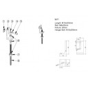 L laikiklis su M8x25mm varžtu ir savisriegiu