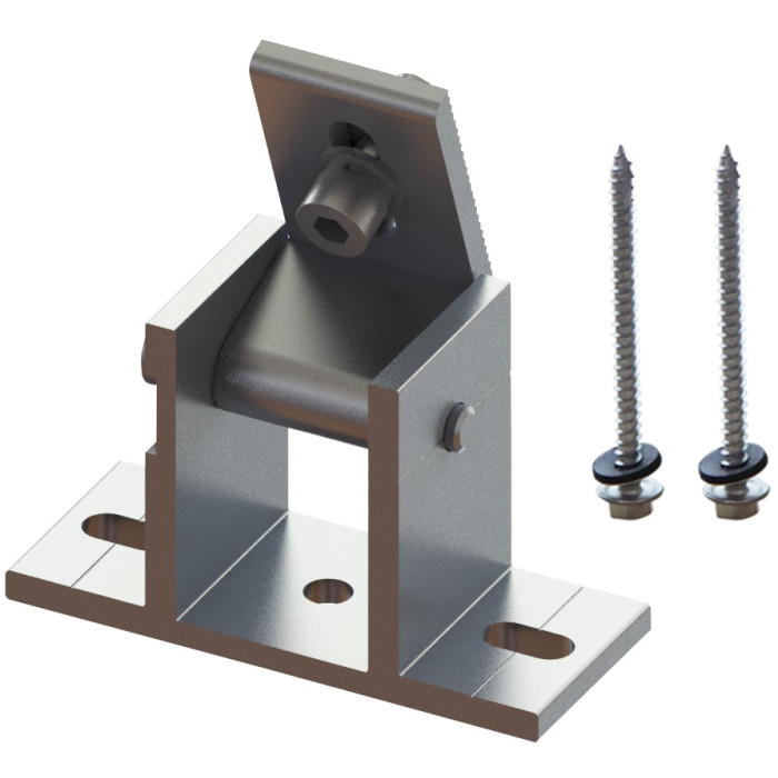 Reguliuojamo kampo priekinis laikiklis