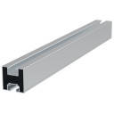 Aliumininis bėgelis, pilkas, R13, 2.4m, 40x40mm