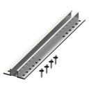 Aliumininis bėgelis, pilkas, 70x22x380mm