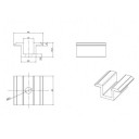 Vidurinis/dvipusis prispaudėjas 30mm storio panelei