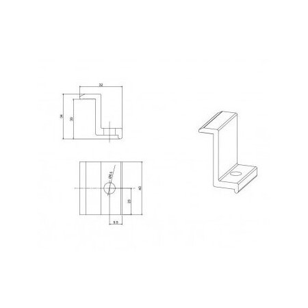 Galinis prispaudėjas 30mm storio panelei