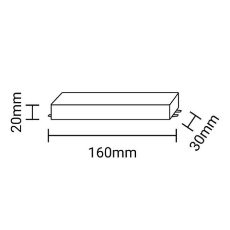 LED juostos maitinimo šaltinis, 12V, 30W, vandeniui atsparus