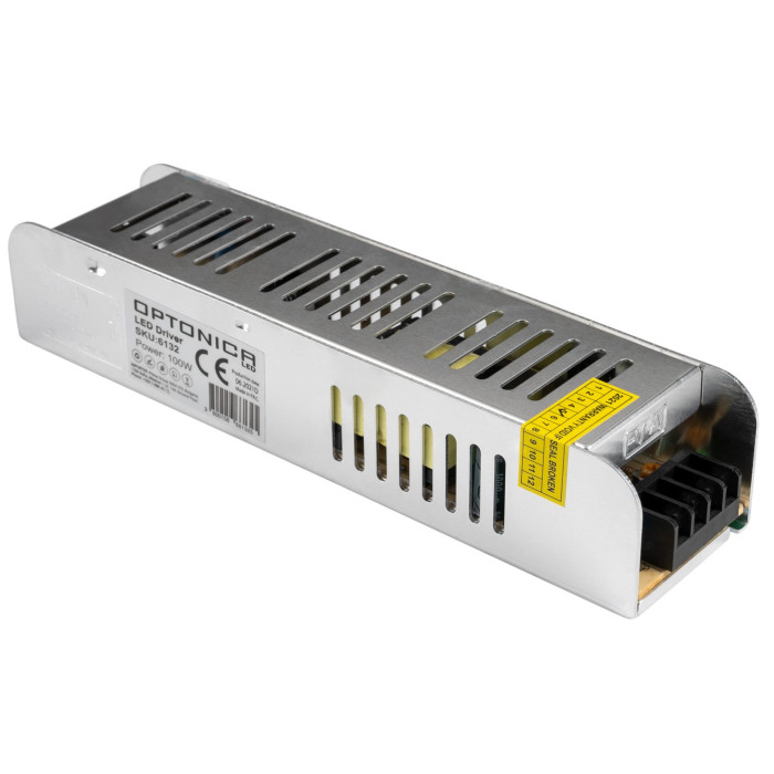 LED juostos maitinimo šaltinis, 12V, 100W, plonas