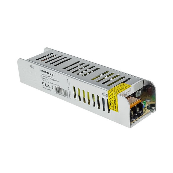 LED juostos maitinimo šaltinis, 24V, 60W, plonas