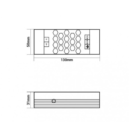 LED maitinimo šaltinis, 12V, 60W, 3 metai garantija