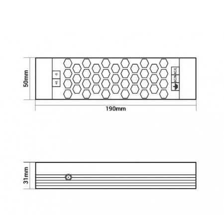 LED maitinimo šaltinis, 12V, 100W, 3 metai garantija