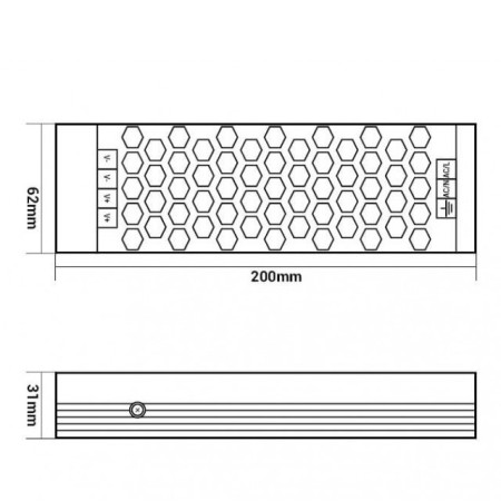 LED maitinimo šaltinis, 24V, 150W, 3 metai garantija