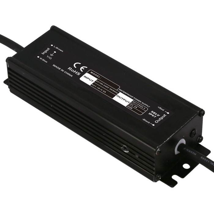 LED maitinimo šaltinis, 12V, 200W, vandeniui atsparus