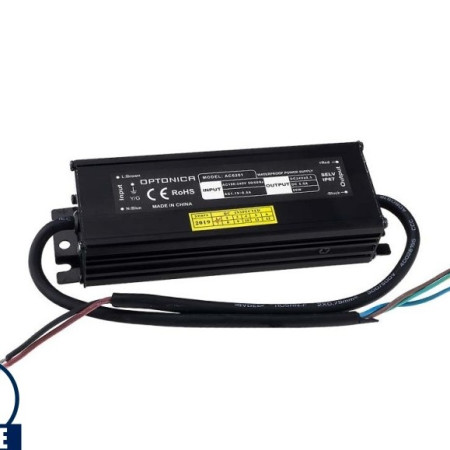 LED maitinimo šaltinis, 24V, 60W, vandeniui atsparus