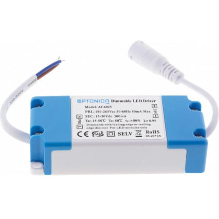 LED maitinimo šaltinis, 15-30V, 0.3A, reguliuojamas