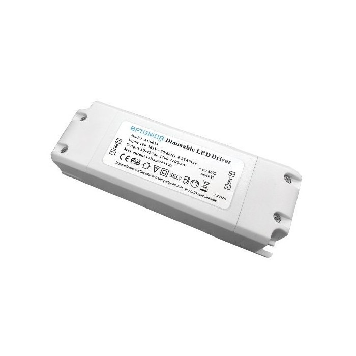 LED maitinimo šaltinis, 30-42V, 36W, reguliuojamas, panelėms 2701-2719