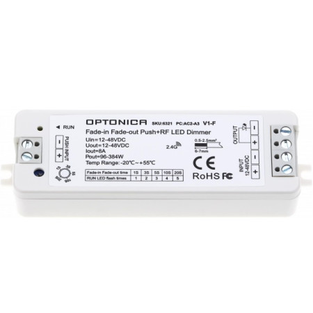 LED maitinimo valdiklis, 12-48V, 8A, nuotolinis valdymas