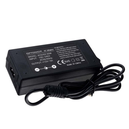 LED maitinimo šaltinis, 12V, 60W, su 220V kištuku