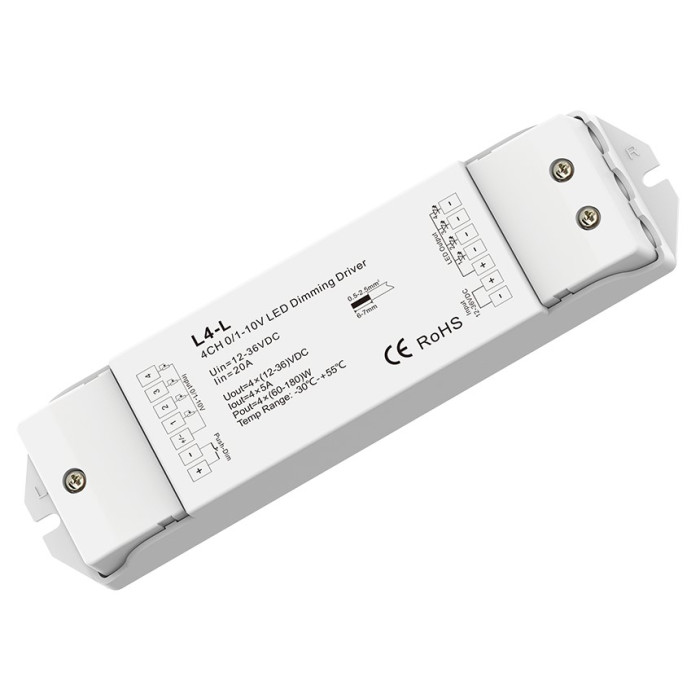 LED maitinimo šaltinis, 12-36V, reguliuojamas, 5A/kan., 4 kanalai