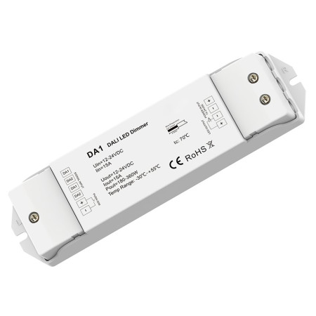 LED DALI maitinimo šaltinis, 12-24V, 360W, reguliuojamas, 5 metai garantija