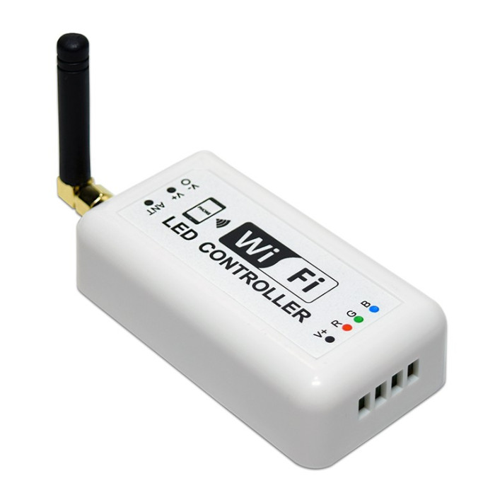 LED vienspalvės juostos Wi-Fi valdiklis, 7.5-24V, 3 kanalai