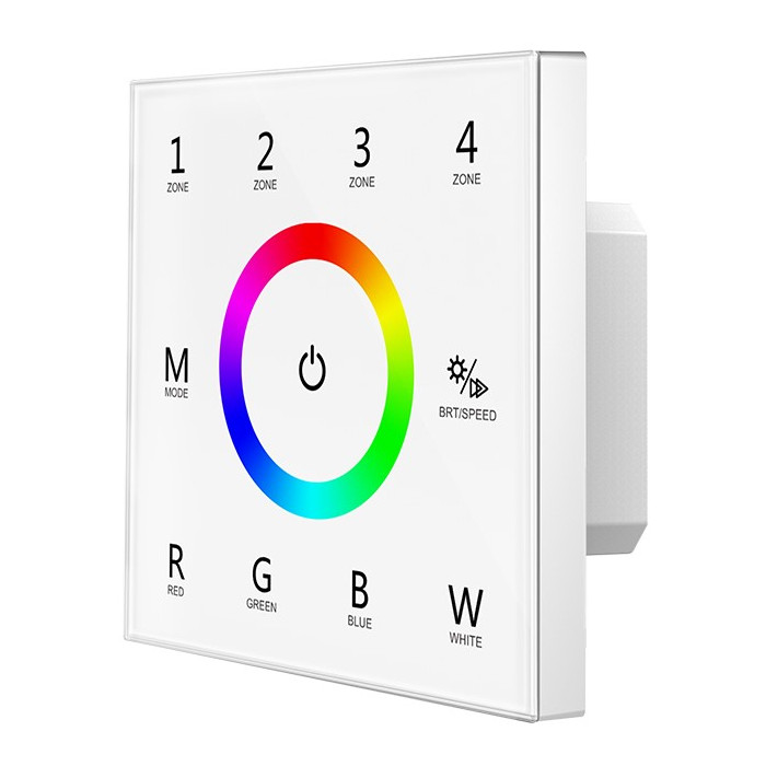 LED RGBW DMX maitinimo valdiklis, 4 zonos, nuotolinis valdymas
