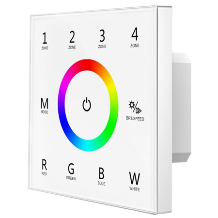 LED RGBW DMX maitinimo valdiklis, 4 zonos, nuotolinis valdymas
