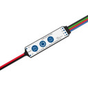 LED RGB pastovios įtampos mini maitinimo valdiklis, 12-24V, 1.5A/kan., 3 kanalai, 3 metai garantija