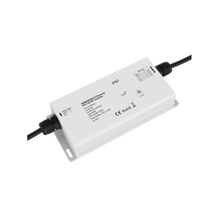 LED pastovios įtampos maitinimo valdiklis, 12-36V, 5A/kan., 4 kanalai, nuotolinis valdymas, 3 metai garantija