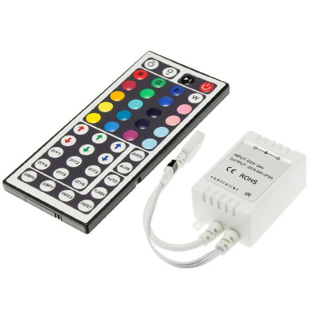 LED juostos maitinimo valdiklis, 5-12V, 72W, su IR pulteliu