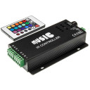 LED Music maitinimo valdiklis, 12-24V, 4A/kan., 3 kanalai, su IR pulteliu