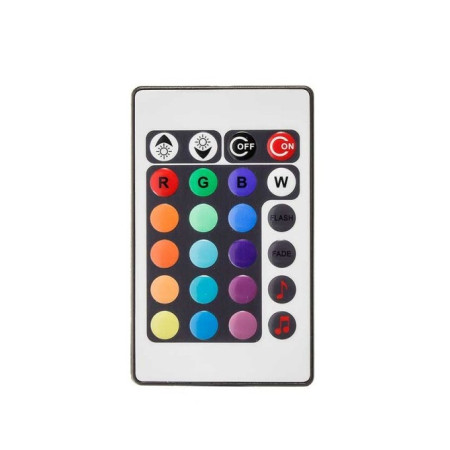 LED Music maitinimo valdiklis, 12-24V, 4A/kan., 3 kanalai, su IR pulteliu