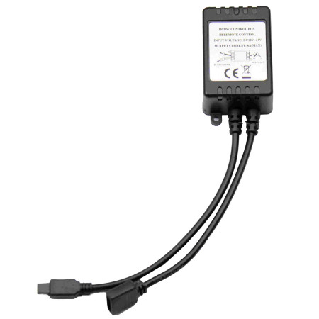 LED RGBW maitinimo valdiklis, 12-24V, 8A, su IR pulteliu
