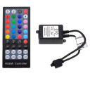 LED RGBW maitinimo valdiklis, 12-24V, 8A, su IR pulteliu