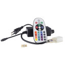 LED Flex Neon RGB juostos maitinimo valdiklis, su IR pulteliu ir 0.5m maitinimo laidu