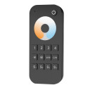 LED CCT spalvos reguliavimo pultelis RT7, 4 zonos, juodas