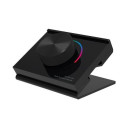 LED RGB spalvos reguliavimo panelė, stalinė, sukama, juoda, 3 metai garantija