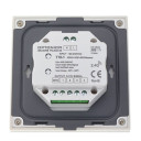 LED šviesos ryškumo reguliavimo panelė/valdiklis, 4 zonos, 3 scenos, sieninė, sensorinė, balta