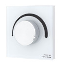 LED šviesos ryškumo reguliavimo panelė/valdiklis, sieninė, sukama, balta, 5 metai garantija