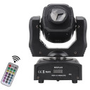 LED taškinis, judantis prožektorius, 30W, nuotolinis valdymas