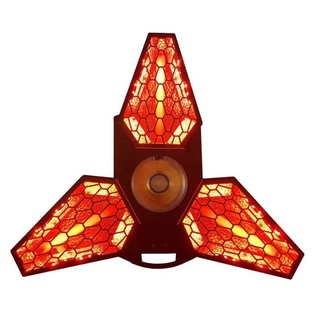 LED prožektorius, 3x60W balta, 36x3W RGB