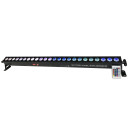 LED prožektorius sienai, 24x3W, 80W, RGBW, su baterija, nuotolinis valdymas, 3in1