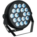 LED PAR prožektorius, 18x10W, RGB, plokščias