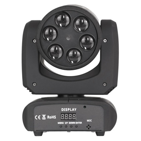 LED judantis prožektorius, 6x10W, su lazeriu, Bee Eyes