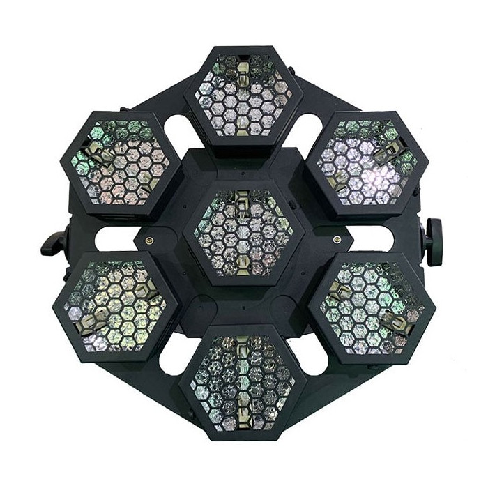 Halogeninių lempų prožektorius, 7x100W, vandeniui atsparus