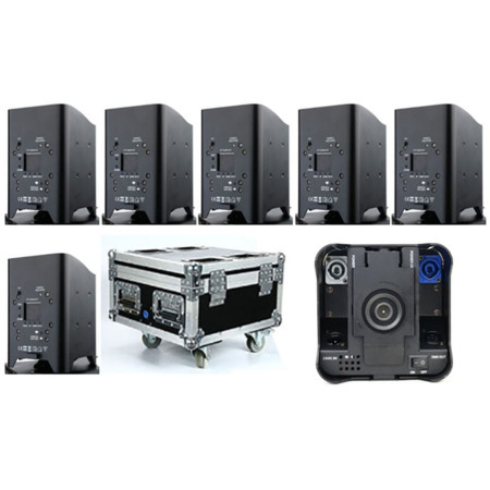 LED prožektorius, 9x10W RGB WA, 40W RGB, įkrovimo dėžė, nuotolinis valdymas, 6in1