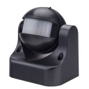 PIR daviklis, 12m, 180°, IP44, juodas