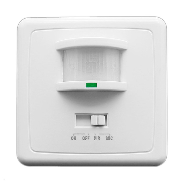 PIR daviklis, 9m, 160°, įleidžiamas, baltas