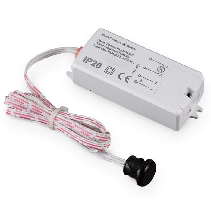 PIR daviklis, 5m, 180°, juodas