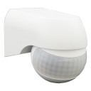 PIR daviklis, 12m, 180°, IP54, baltas