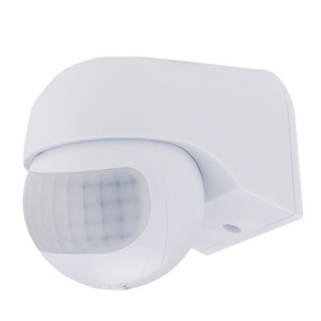 PIR daviklis, 12m, 180°, IP54, baltas