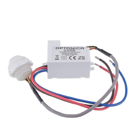 PIR daviklis, 6m, 120°, baltas