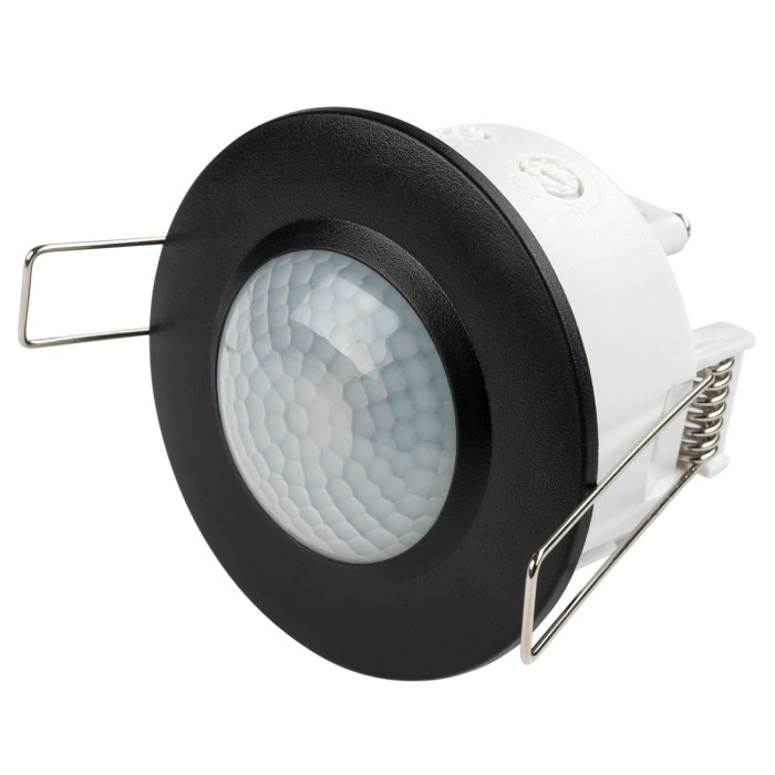 PIR daviklis, 6m, 360°, įleidžiamas, juodas