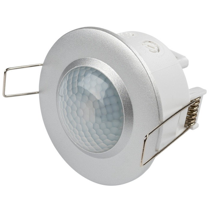 PIR daviklis, 6m, 360°, įleidžiamas, pilkas